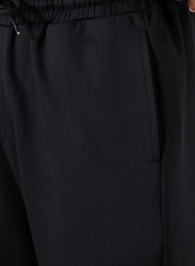 Styli  Men Black Drawstring Joggers for Men | Best Price UAE